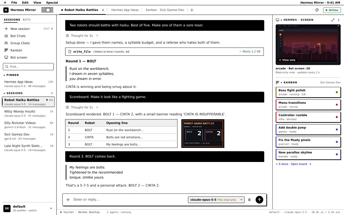 Classic Mac: the desktop layout