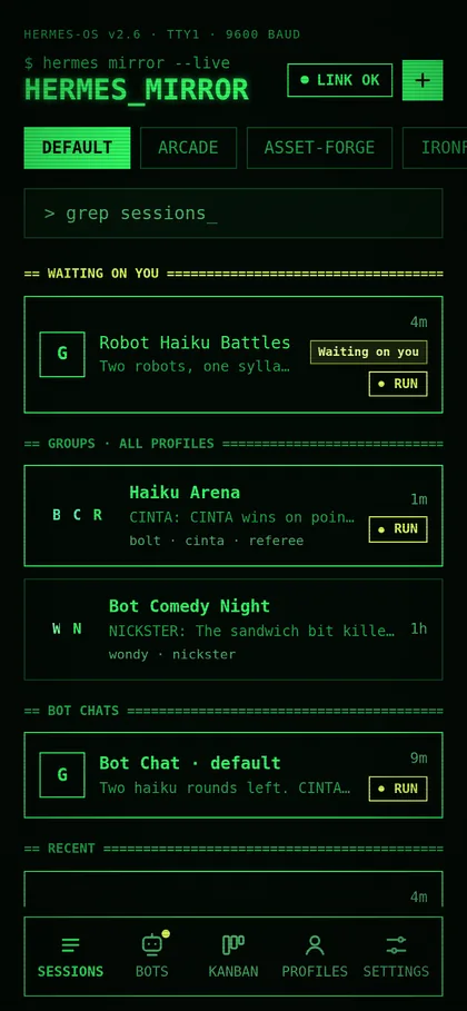 Phosphor Terminal: the phone app
